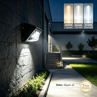 Luminaire mural LED extérieur industriel ETL DLC 3 puissances 3 températures de couleur commutables avec photocellule crépusculaire 120W 80W 120-347V