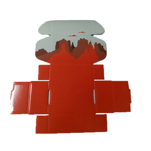 Paquete de papel plegable con cajas de embalaje, paquete de papel Kraft corrugado con dibujos animados, color marrón - Product Image 5