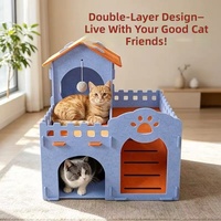 Jouet pour chat en feutre, griffoir triangulaire, nid pour chat, outil de nettoyage des griffes