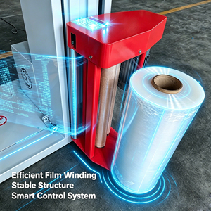 Pallet Wrapping Machine, Automatic <b>Turntable</b> Stretch Wrap Film Wrapper Achieves Stable 300% Film Pre-stretch Rate to Save Wrappi - Product Image 5
