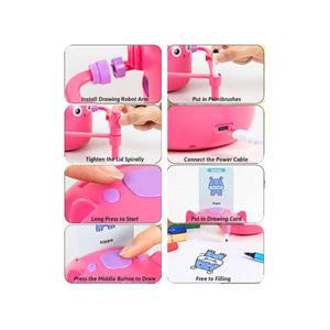 <span class=keywords><strong>Robot</strong></span> da <span class=keywords><strong>Disegno</strong></span> per Bambini, Giocattolo Educativo Interattivo con Interazione Vocale, Carte con Parole e Penne Colorate - Product Image 4