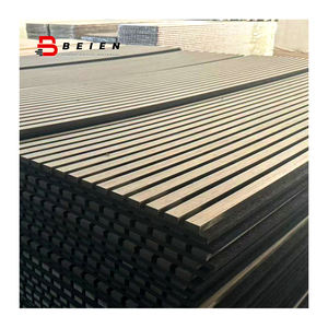 BEIEN panneau <span class=keywords><strong>acoustique</strong></span> Absorption <span class=keywords><strong>acoustique</strong></span> déco panneau mural salle d'exposition décoration murale panneau de placage en bois naturel - Product Image 5