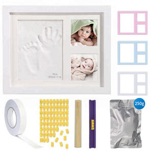 Impresora manual de arcilla para bebés, Kit de <span class=keywords><strong>huella</strong></span> de bebé con memoria para recién nacidos, venta al por mayor - Product Image 2