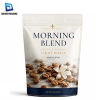 Sachet Doypack refermable en PET de qualité alimentaire, surface mate, imprimé en héliogravure, avec feuille d'aluminium, pour emballage de thé, café et accessoires énergétiques
