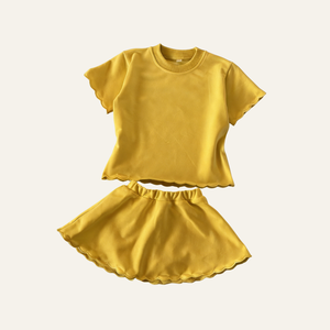 Le costume en coton doux pour <span class=keywords><strong>filles</strong></span> d'été, doux, mignon, tendance et à la mode, est parfait pour sortir - Product Image 4