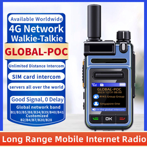 <span class=keywords><strong>Radio</strong></span> avec carte SIM POC 4G personnalisée pour les voyages internationaux, étanche IPX6, communication réseau, interphone, talkie-walkie longue portée 5000 km - Product Image 2