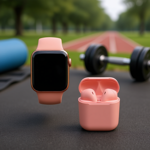 Kit de Auriculares Myrva T500 Twins, Monitor de Ritmo Cardíaco Bluetooth, Pulsera de Seguimiento de Actividad Física, Unisex, Silicona, Resistente al Agua - Product Image 2