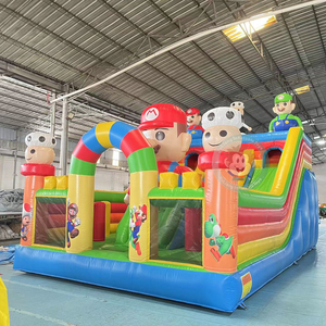 Super marios springende schloss Quảng Châu hoàn hảo inflatables Mario Bros trượt nước Inflatable - Product Image 2