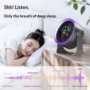 Factory Wholesale Low Price High Quality Fan Portable Mini Home Outdoor Multiangle LED Digitaldisplay Electric 100 Speed Cooling - Product Image 2