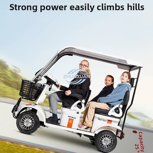 Carrito de Golf Eléctrico de 4 Ruedas con Toldo, Mini Vehículo de Transporte para Uso Doméstico, para Mujeres y Niños - Product Image 2