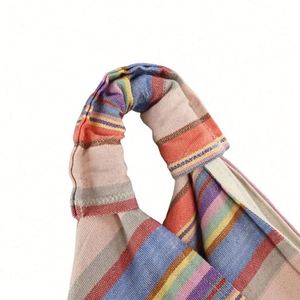 High Quality <b>Large</b> Capacity Cotton Shopping Bag New Summer Fashion Ladies Canvas Beach Handbag with Custom Logo for Lady - Product Image 4