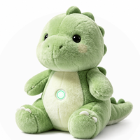 Peluche Dinosaure Super Douce Personnalisée avec Logo Brodé, Chantante, Musicale et Lumineuse, Jouet Compagnon Anti-Stress pour Enfants, Cadeau