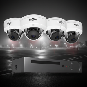 Kit de caméra dôme IP POE <span class=keywords><strong>Hiseeu</strong></span> 5MP, vision nocturne, capteur CMOS, étanche, sécurité domestique, utilisation intérieure/extérieure, cloud - Product Image 4