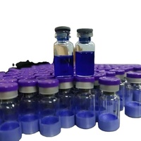 GHK-Cu Cuivre Haute Pureté 99% 50mg/100mg Qualité Cosmétique Soin de la Peau Flacon en Verre Résistant à l'Eau Durable Écologique 3ml Aluminium