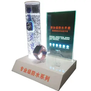 Прозрачный акриловый водонепроницаемый тестовый стенд с акриловым карманным дисплеем для часов, водонепроницаемая стойка для наручных часов