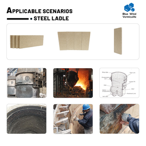 <span class=keywords><strong>Plaque</strong></span> réfractaire en <span class=keywords><strong>vermiculite</strong></span> Millegap légère, haute densité, personnalisée en usine pour cuve à acier - Product Image 4