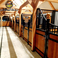 Panneau frontal de box pour chevaux, design anti-ronflement équestre simple, avec porte à charnières, conception personnalisable