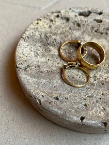 Plato Redondo de Mármol Estilo Francés para Guardar Joyas, Organizador de Joyas para Niñas con Exhibición de Adornos - Product Image 2