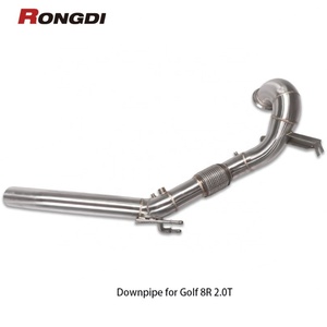ท่อไอเสียสแตนเลส Rongdi 304 ขนาด 1.5 มม. แบบขัดเงา สำหรับ VW Golf MK8R 2.0T เพิ่มประสิทธิภาพ - Product Image 3