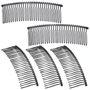 Vente en gros <span class=keywords><strong>de</strong></span> haute qualité 10 15 <span class=keywords><strong>et</strong></span> 20 30 dents fil torsadé argent or peigne à cheveux <span class=keywords><strong>de</strong></span> <span class=keywords><strong>mariée</strong></span> en métal personnalisé pour voiles <span class=keywords><strong>de</strong></span> mariage - Product Image 5