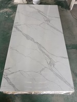 1.22*2.44m Artificielle Flexible SPC Composite Marbre Alternative Panneau Mural Étanche PVC Plastique UV Ménage Hôtel