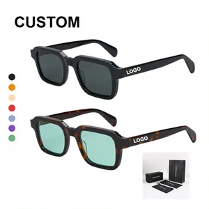 LBA Fabricante de óculos de sol com logotipo personalizado para aviação clássica Lentes polarizadas UV400 de alta qualidade para homens e mulheres óculos de sol quadrados