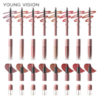 Coffret cadeau maquillage lèvres 4 en 1 : crayon à lèvres, rouge à lèvres mat, rouge à lèvres liquide, huile à lèvres, 8 teintes, coffret cadeau cosmétique pour les lèvres, Brillo Labial