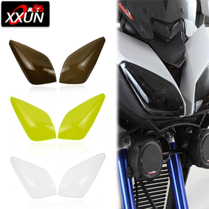 Cubierta de faro delantero para motocicleta XXUN, Protector de lente para <span class=keywords><strong>Yamaha</strong></span> MT <span class=keywords><strong>FJ</strong></span> 09 Tracer <span class=keywords><strong>900</strong></span>, 2015, 2016, - Product Image 1