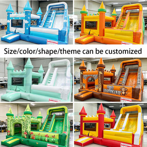 Château gonflable commercial Wanyun, structure gonflable 7x5m, capacité 500kg, certifié CE, location pour fêtes d'enfants, PVC extérieur - Product Image 3