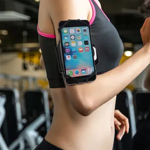 Nieuwe Aangekomen Afneembare Draaien Mobiele Telefoon Armband Gym Sport Running Arm Pouch Telefoon Houder Armband