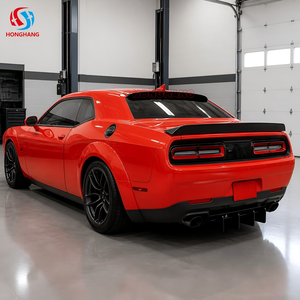 Aileron de toit arrière en ABS noir brillant pour <span class=keywords><strong>Dodge</strong></span> <span class=keywords><strong>Challenger</strong></span> 2008-2023, vente en gros d'usine, kit carrosserie pour vitre arrière - Product Image 4