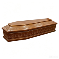 Ataúd de Estilo Europeo, Tamaño Personalizable, Tallado para Cremación, Directo de Fábrica, Accesorios Funerarios