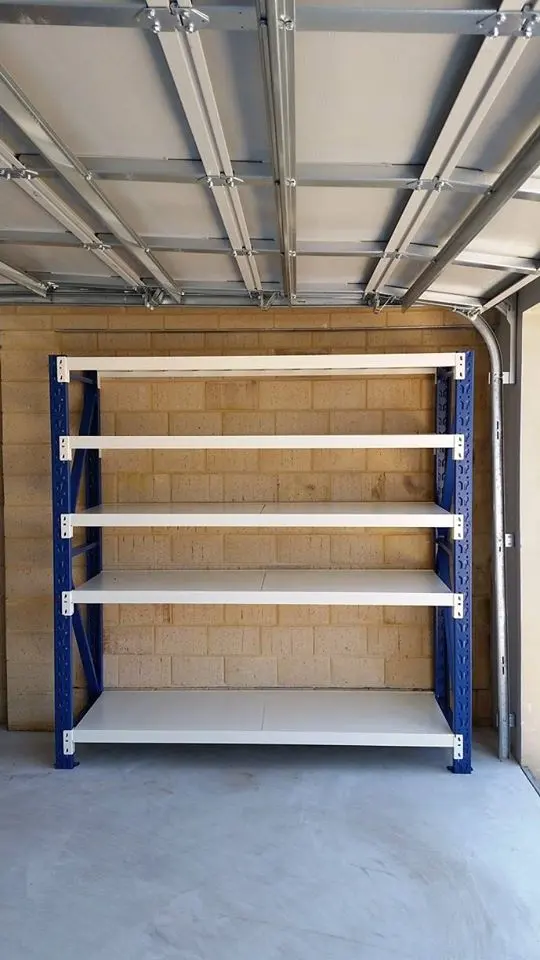 200kg Storage Shelves Garage 5 Layer Long Span Rack System Shelving Medium Duty Warehouse