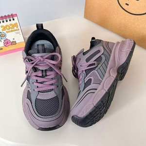 Nuove Scarpe da Donna con Rialzo Interno Viola Stile Dad Shoes 2025 - Product Image 6