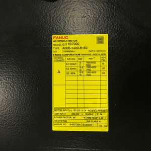 AC Spindle Motor FANUC A06B-1409-B153 Plc - Product Image 2