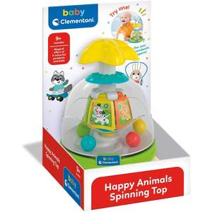 CLEMENTONI BABY - Toupie ANIMAUX MIGNONS - Toupie avec billes colorées - Product Image 1