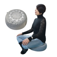 Coussins de méditation Zafu personnalisés avec logo, écologiques, en coques de sarrasin, pour enfants, coussin de sol, coussin Zafu