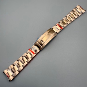 Bracelet en acier inoxydable massif de 20 mm, fermoir pliant, étanche, accessoire de montre pour homme, logo personnalisé OEM, vente en gros - Product Image 4