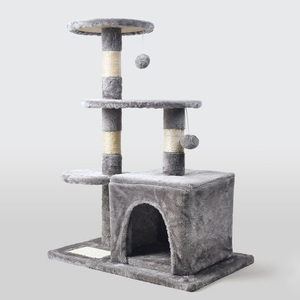Harga Grosir Mainan Hewan Peliharaan Eur Pet, Mainan Kucing Plush, Penggaruk Kucing, Kandang Kucing, Menara Kucing Kayu Sisal Alami Dengan Harga Murah - Product Image 1