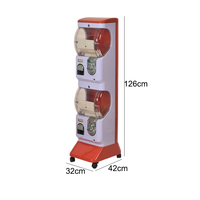 Distributeur de jouets classique blanc et orange, distributeur de capsules de jouets, distributeur de jouets japonais pour enfants, machine à gachapon