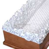 Ensemble de textiles funéraires de luxe sur mesure pour cercueil, doublure matelassée avec oreiller, intérieur de cercueil européen, fournitures pour la maison