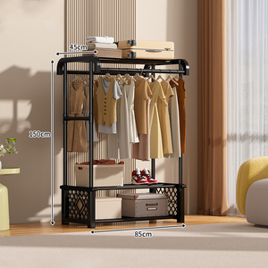 Porte-vêtements mural rétractable pour rangement de vêtements - Product Image 2
