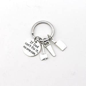 2023 подарок ко Дню отца для мужчин брелок модные аксессуары "если папа не может это исправить никто не может" гаджет металлический брелок для рыбалки папа брелок - Product Image 3