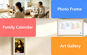 Marco Digital y Calendario WiFi Fotocube App de 15.6 Pulgadas con Pantalla Táctil IPS 1080P, 1GB de RAM, 32GB de <span class=keywords><strong>ROM</strong></span> y Expansión de Tarjeta TF - Product Image 4