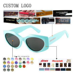 Custom Logo Way farer <b>Sunglasses</b> Full Rim UV400 Polarized Lens Unisex Fashion Casual Transparent <b>Frame</b> - Product Image 2
