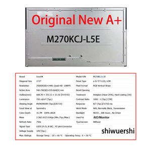 Écran LCD A+ 27 pouces M270KCJ L5B M270KCJ L5E M270KCJ L5Z M270KCJ K7B M270KCJ K7E M270KCJ KEB M270KCJ P02 M270KCJ Q7B M270KCJ P8B - Product Image 4