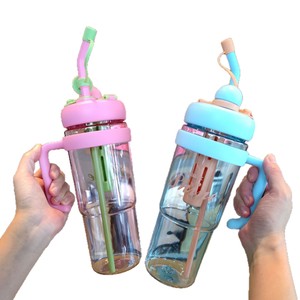 <b>Double</b> <b>Wall</b> Travel <b>Mug</b> 900Ml Leak Proof With Handle And Straw For Outdoor Use - Product Image 5
