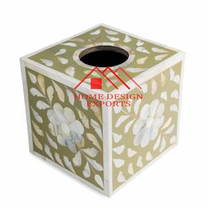 Último Diseño en Vajilla, Accesorios con Incrustaciones de Hueso, Porta Cajas de Pañuelos para Centros de Mesa de Boda, Decoración, Nuevo Diseño Vintage 2025 - Product Image 4