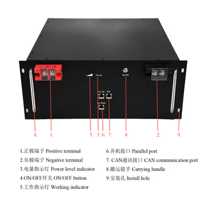 Batteries de stockage d'énergie 3U compatibles avec les onduleurs DEYE Growatt <span class=keywords><strong>SMA</strong></span> 2,4 kWh 48V 50Ah LiFePO4 pour le stockage solaire - Product Image 3