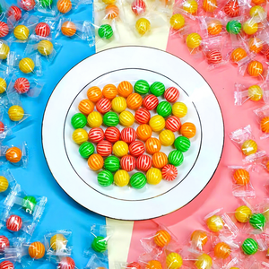 Bonbons à mâcher à la pastèque de style <span class=keywords><strong>ancien</strong></span> de haute qualité, en vrac, bonbons colorés, mélange de saveurs de fruits, forme de boule - Product Image 1